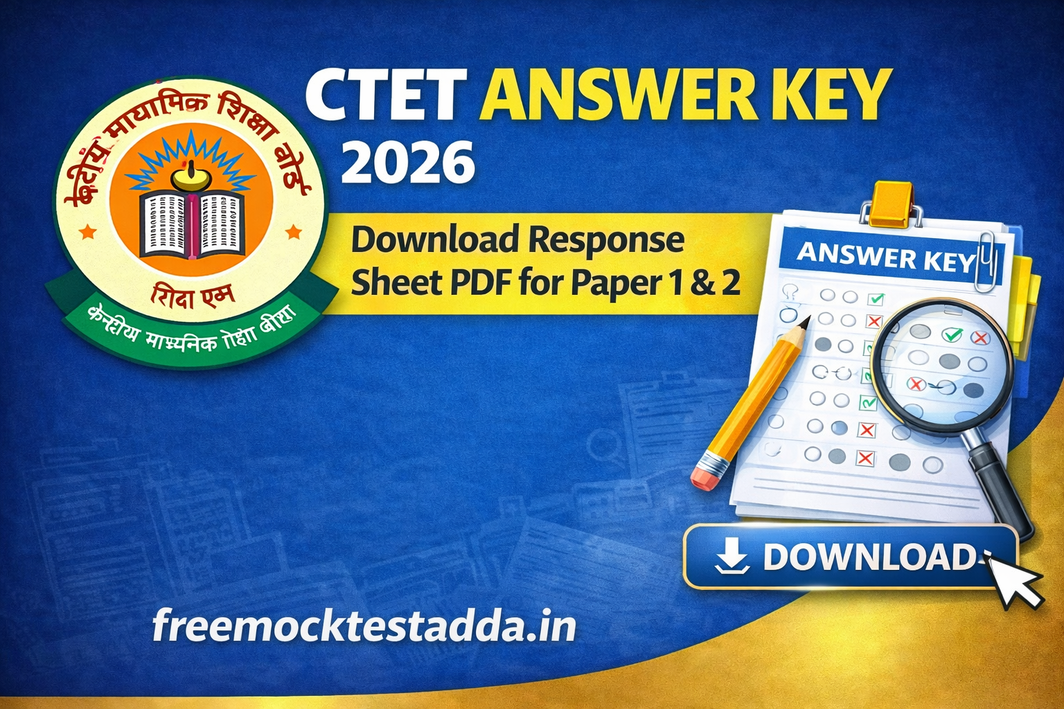 CTET Answer Key 2026