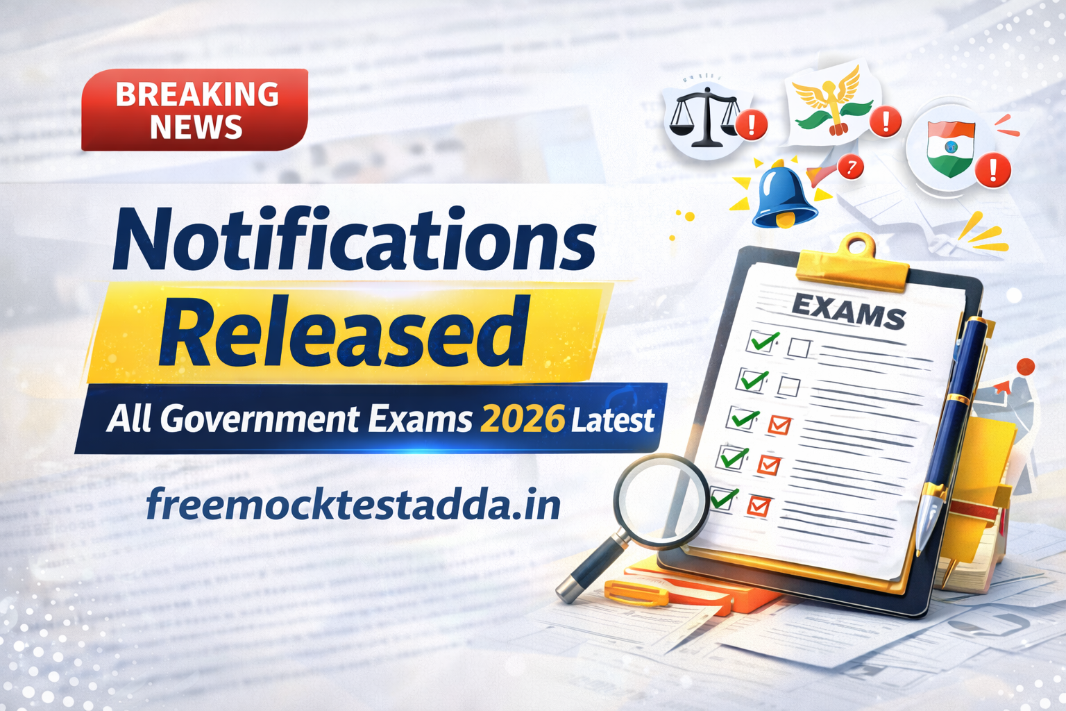 Upcoming Government Exams 2025-26 Notifications – IB Exams and UGC NET Schedule Latest Updates