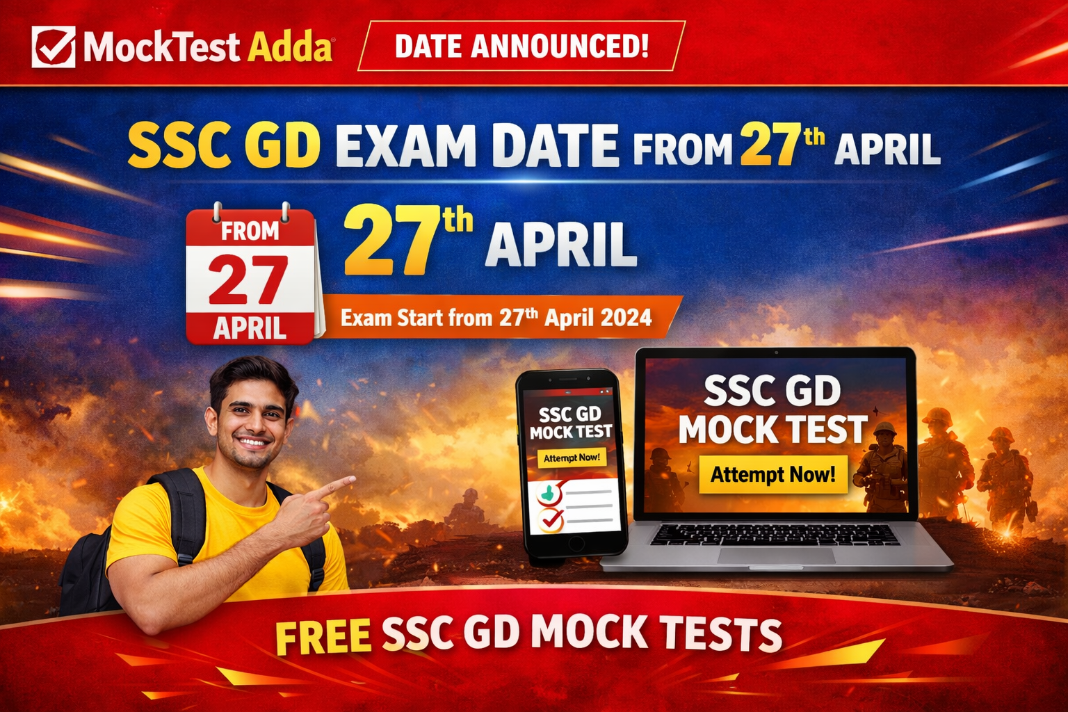 SSC GD 2026 Exam Date, 25487 Vacancies, Selection Process and Eligibility