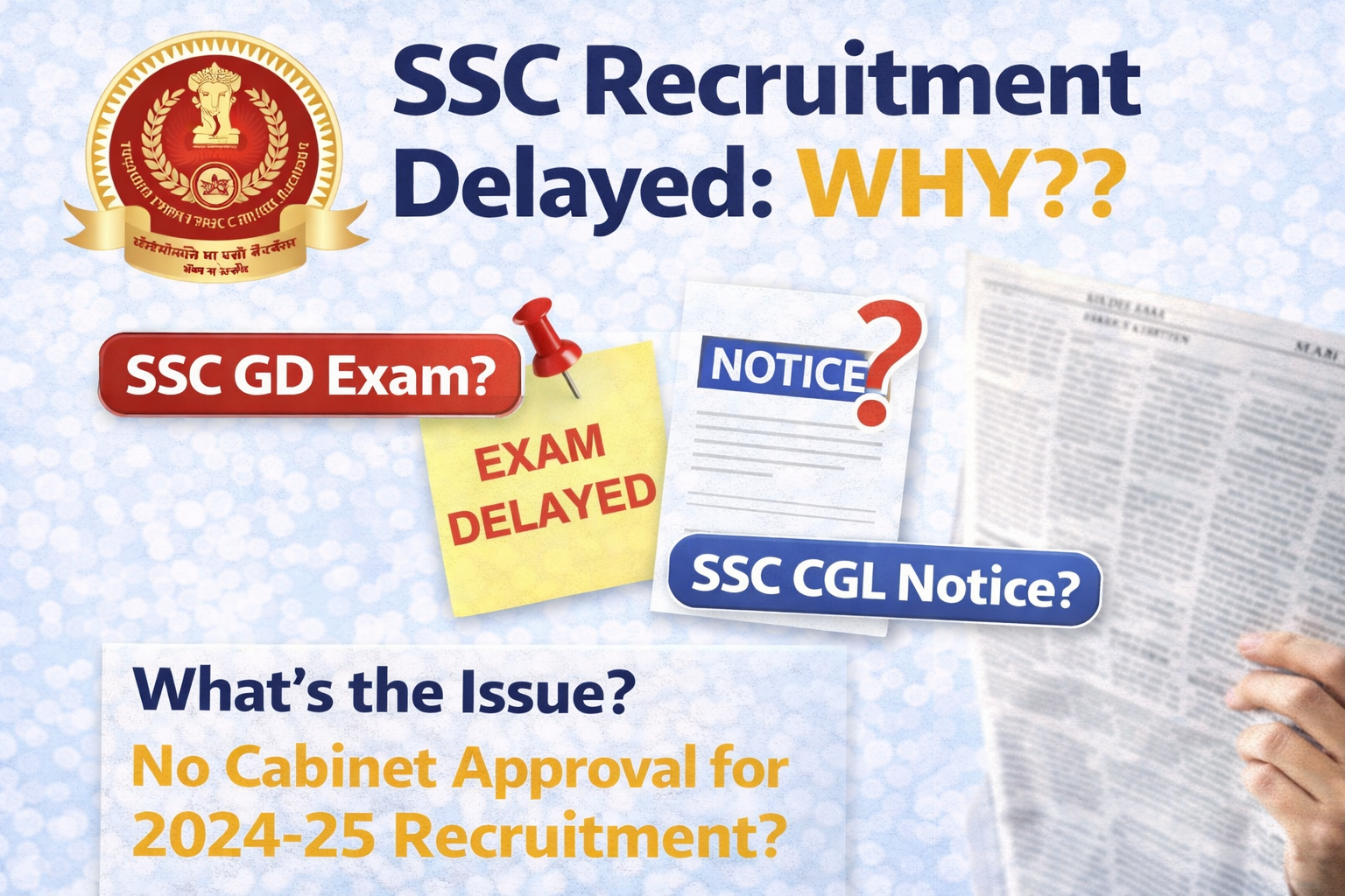 SSC Recruitment 2026 Notification CGL JE CHSL Latest Update