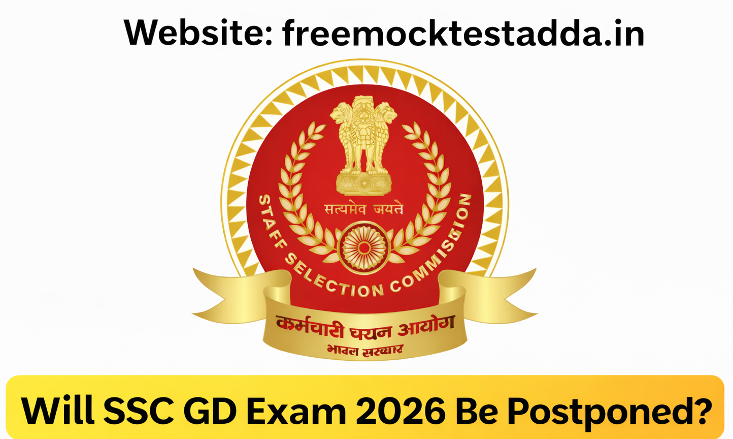 SSC GD Constable Exam Date 2026 Postponed Update